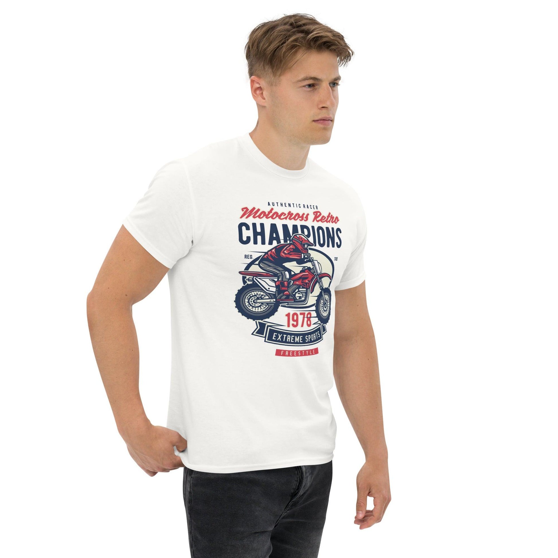 Motocross Retro Champions Herren-T-Shirt T-Shirt 29.99 Champions, Herren, Motocross, Retro, T-Shirt JLR Design