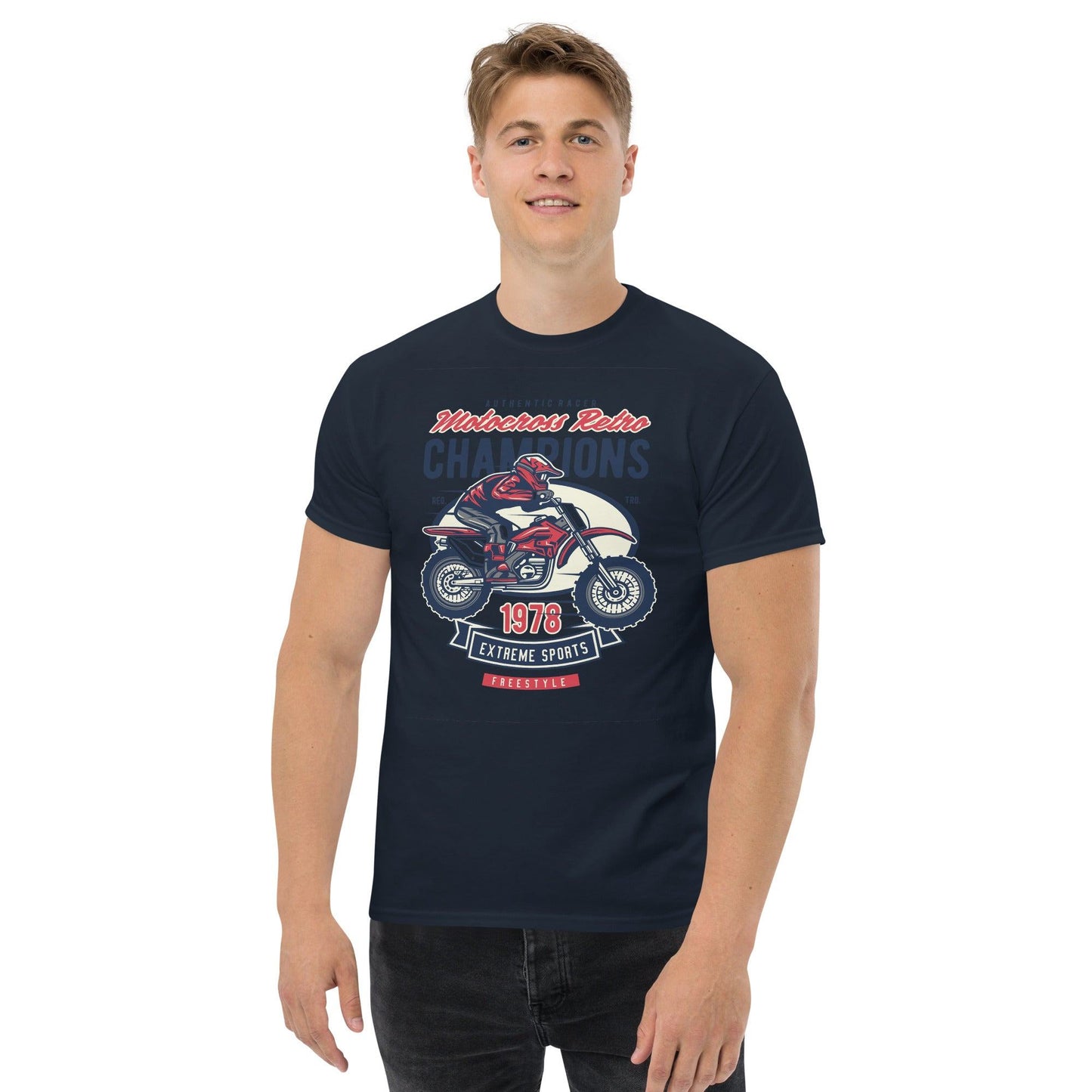 Motocross Retro Champions Herren-T-Shirt T-Shirt 29.99 Champions, Herren, Motocross, Retro, T-Shirt JLR Design