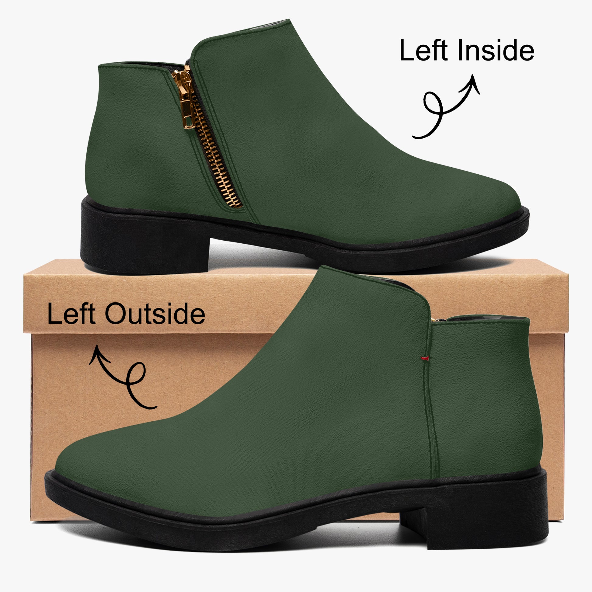 Myrte elegante Reißverschluss-Stiefeletten Stiefeletten JLR Design