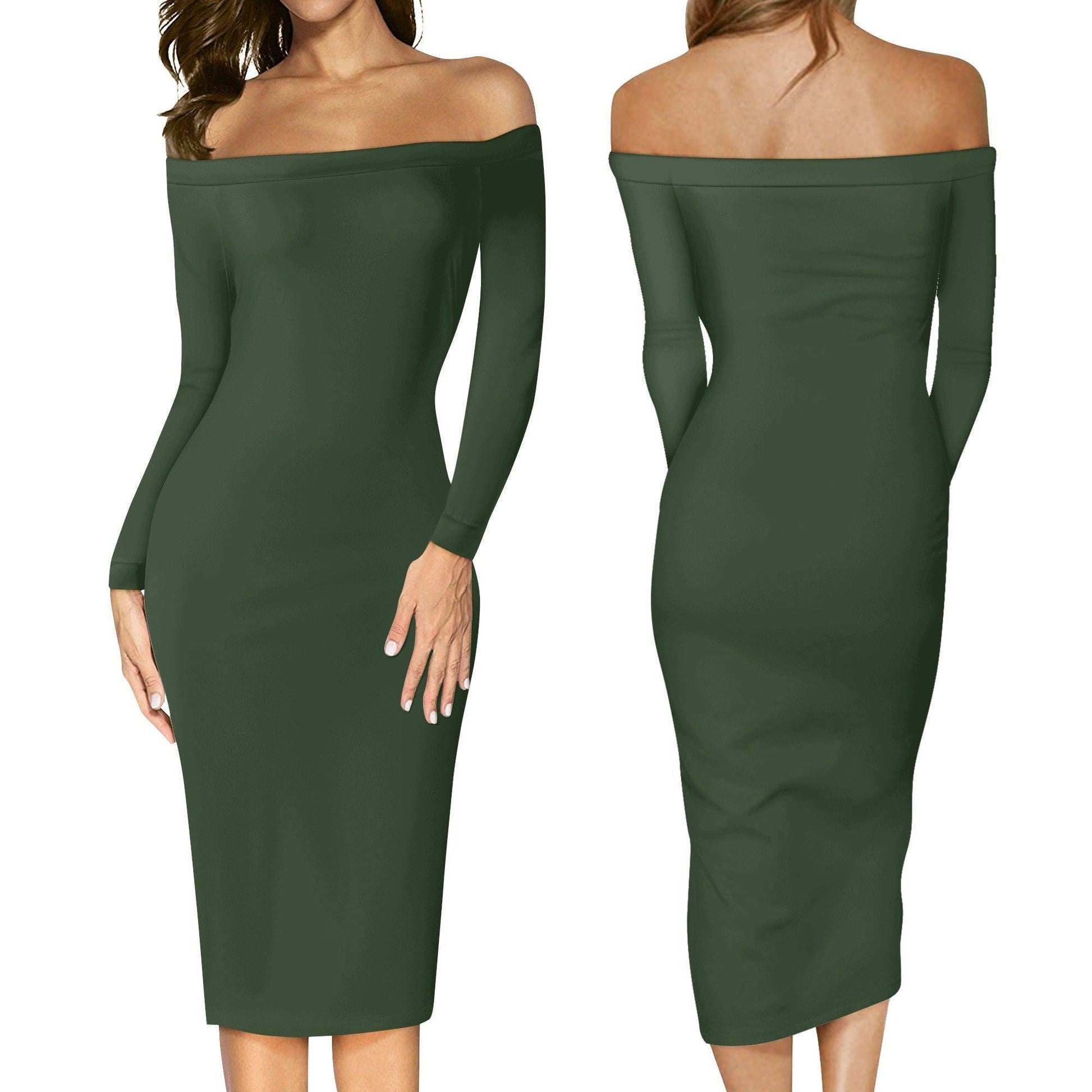 Myrte Long Sleeve Off-Shoulder-Kleid -- Myrte Long Sleeve Off-Shoulder-Kleid - undefined Off-Shoulder-Kleid | JLR Design