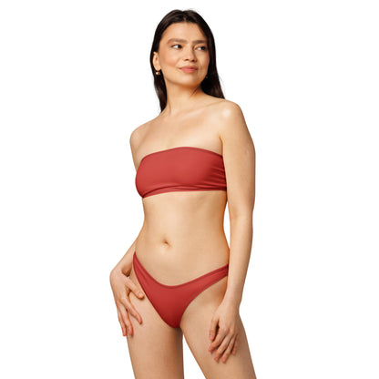 nachhaltiger-bandeau-bikini-harley-davidson-red-recyceltes-material-mit-allover-druck-bikini-jlr-design-2 - JLR Design