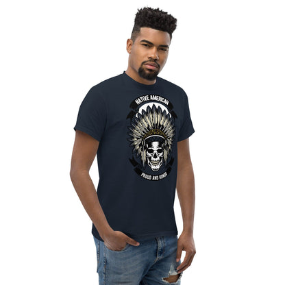 Native American Skull Herren-T-Shirt T-Shirt 29.99 American, Herren, Native, Skull, T-Shirt JLR Design