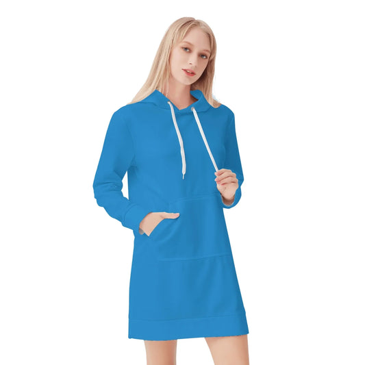 navy-blue-velvet-hoodie-dress-hoodiekleid-jlr-design-33722 - JLR Design