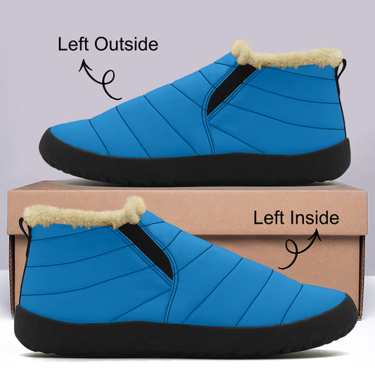 Navy Blue Faux Fur Slipper Slipper JLR Design