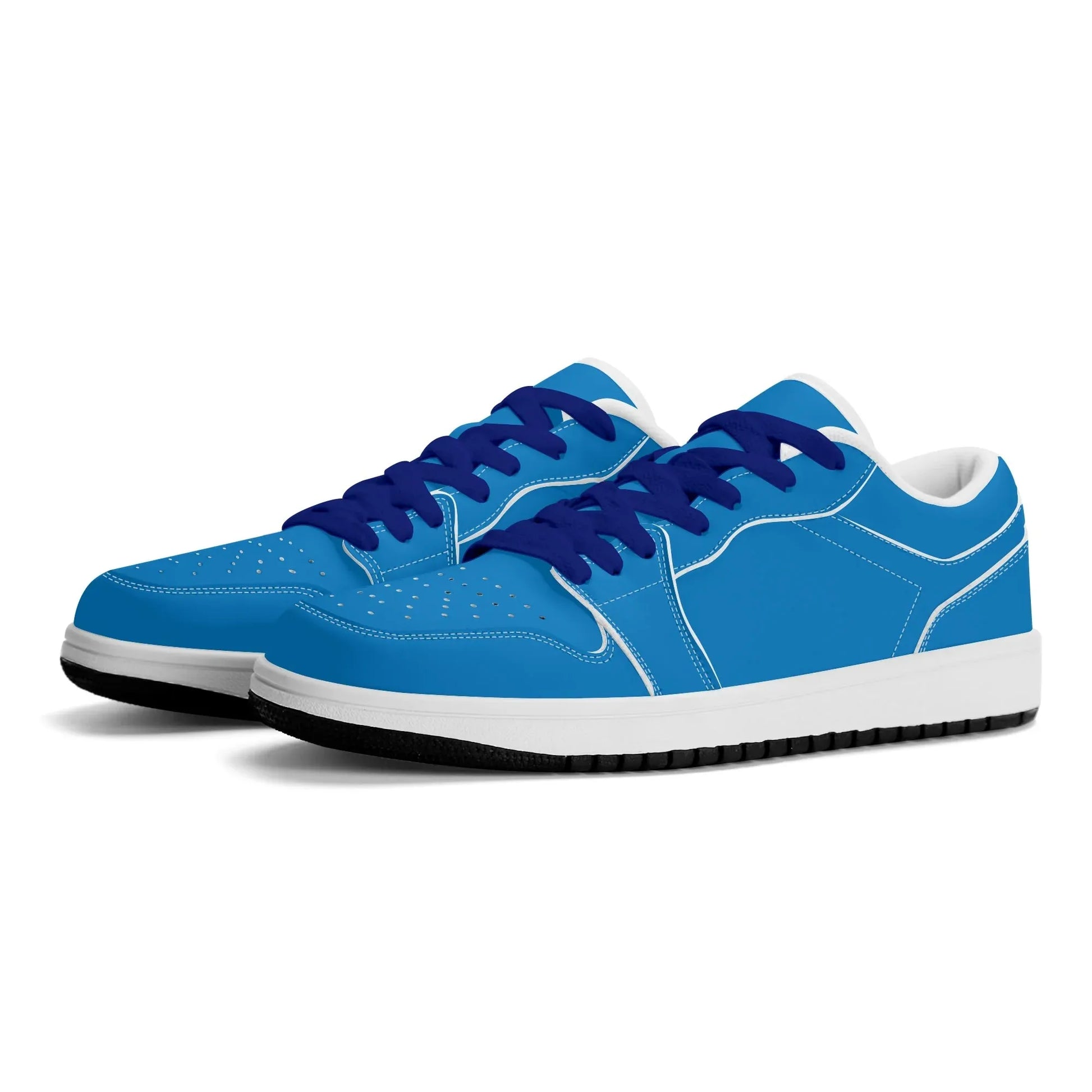 navy-blue-low-top-leder-sneaker-fur-damen-sneaker-jlr-design-30547 - JLR Design