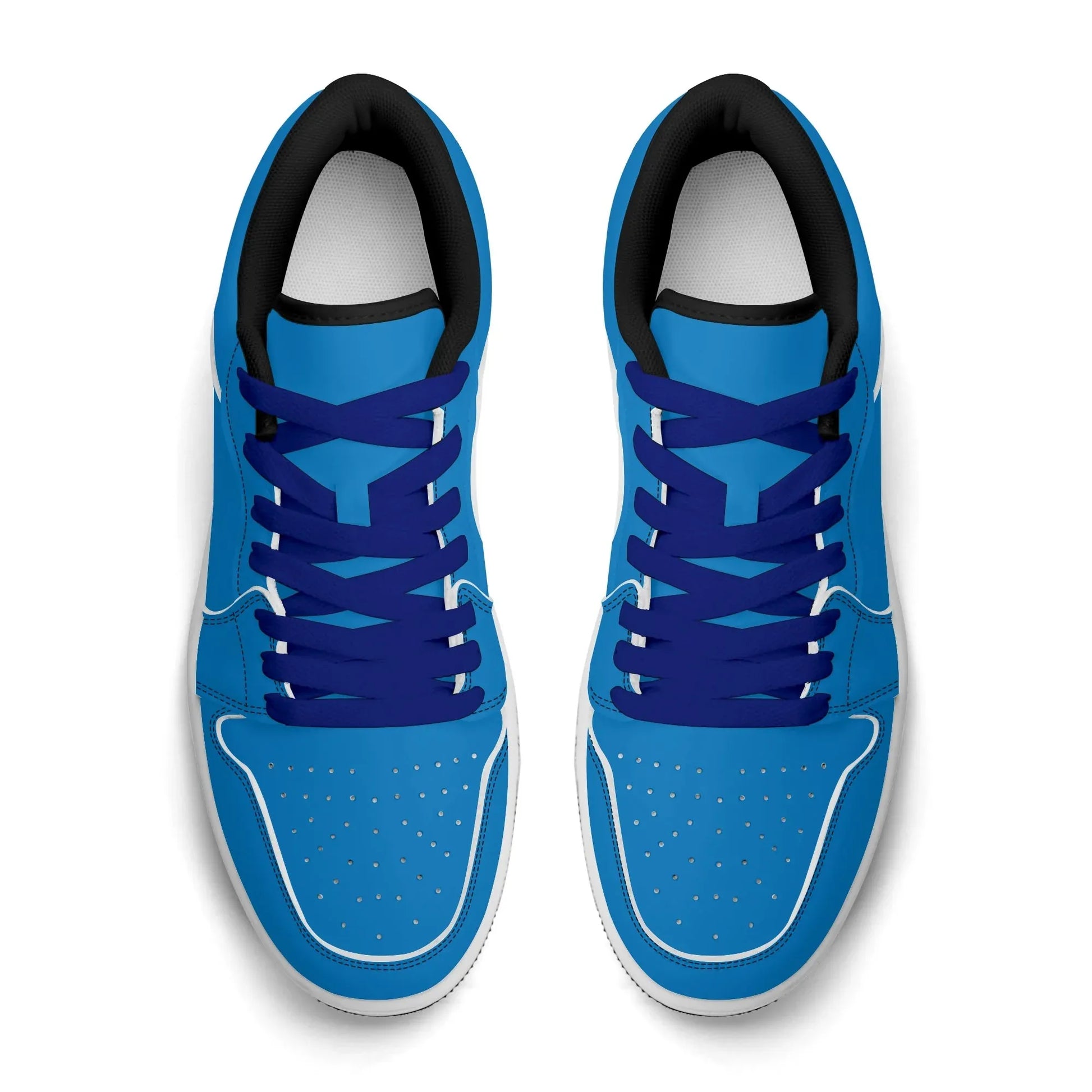 navy-blue-low-top-leder-sneaker-fur-damen-sneaker-jlr-design-96197 - JLR Design