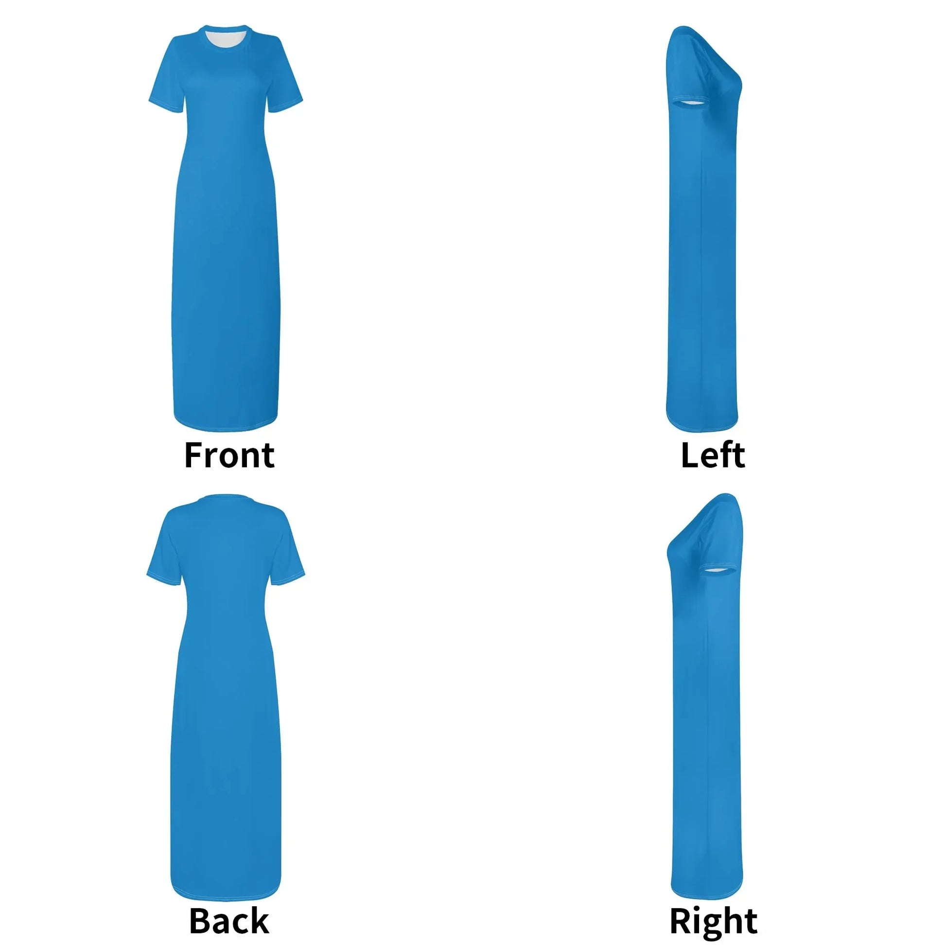 navy-blue-short-sleeve-long-dress-long-dress-jlr-design-36010 - JLR Design