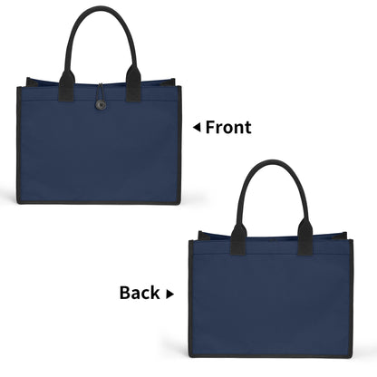 Navy Canvas Shopper Tasche Einkaufstasche JLR Design