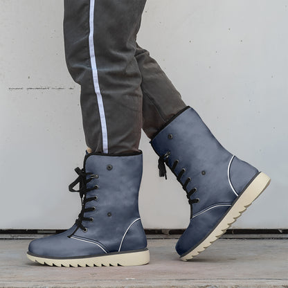 Navy Chic Boots mit Plüschfutter Boots JLR Design