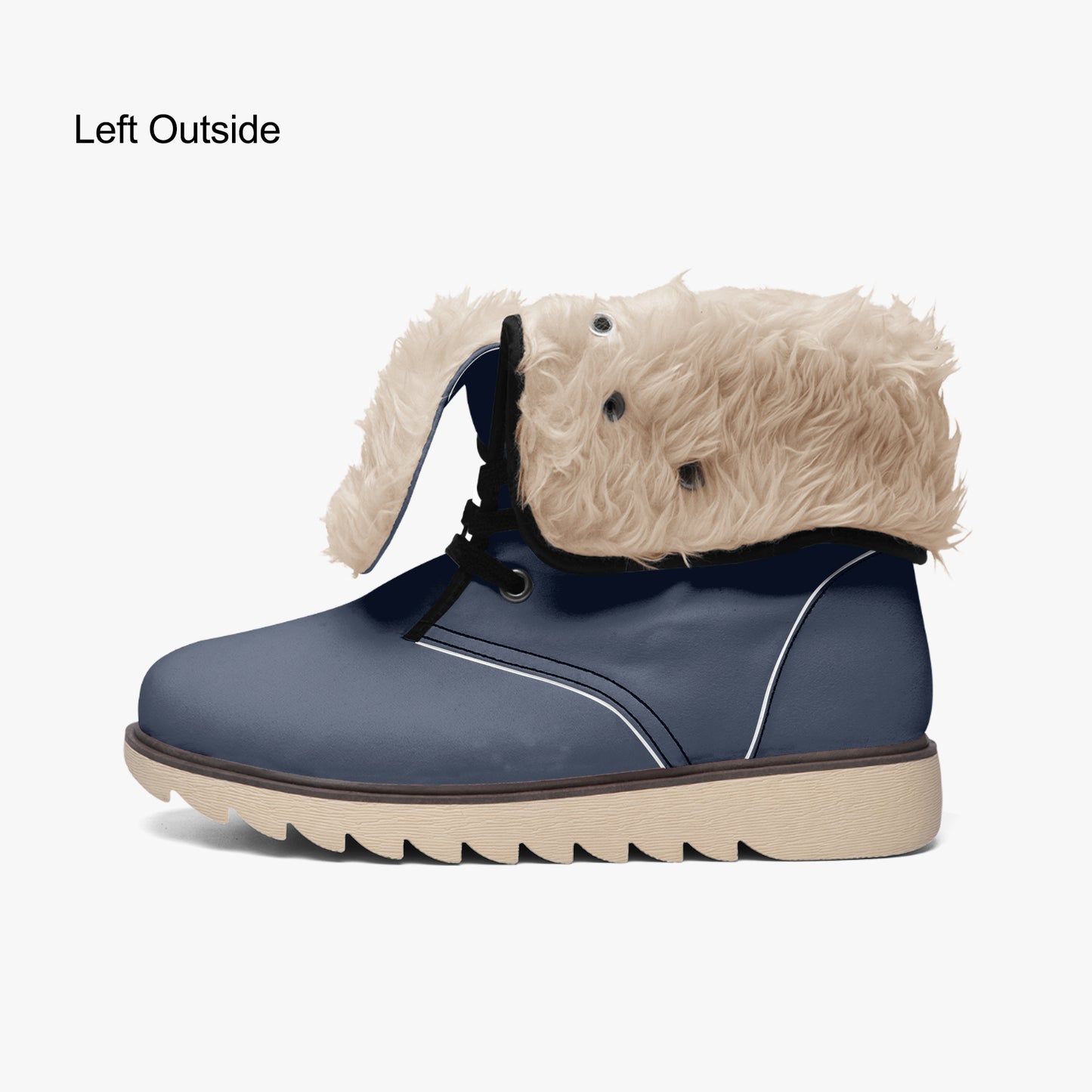 Navy Chic Boots mit Plüschfutter Boots JLR Design