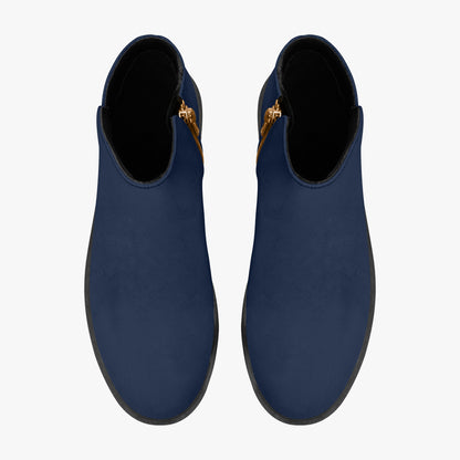 Navy elegante Reißverschluss-Stiefeletten Stiefeletten JLR Design
