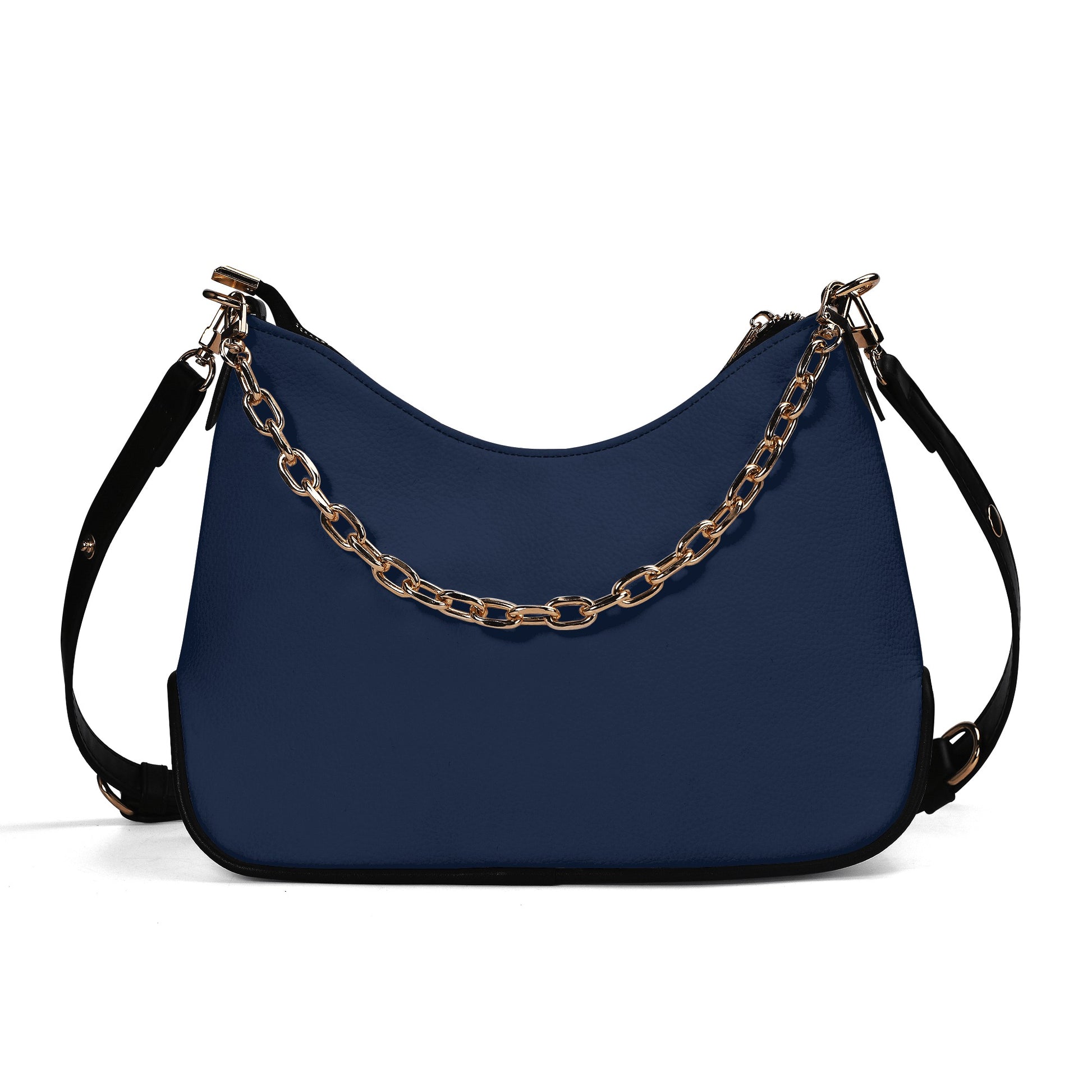 Navy elegante Umhängetasche mit Kette Umhängetasche JLR Design