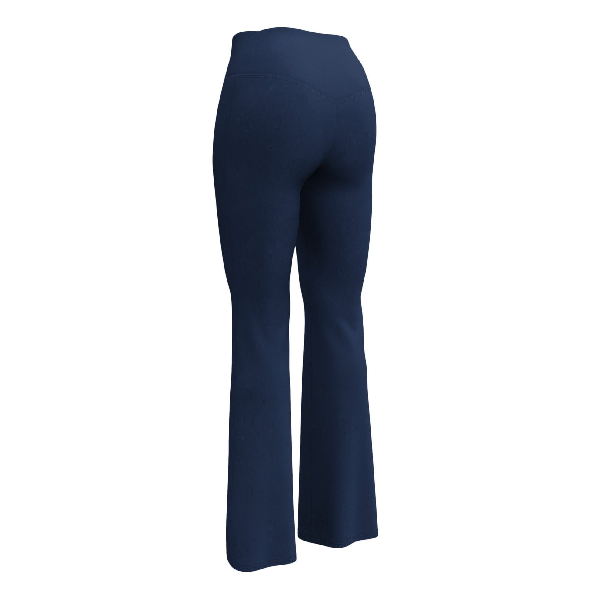 Navy High Waist Flare Leggings Flare Leggings 59.99 Flare, High, Leggings, Navy, Waist JLR Design