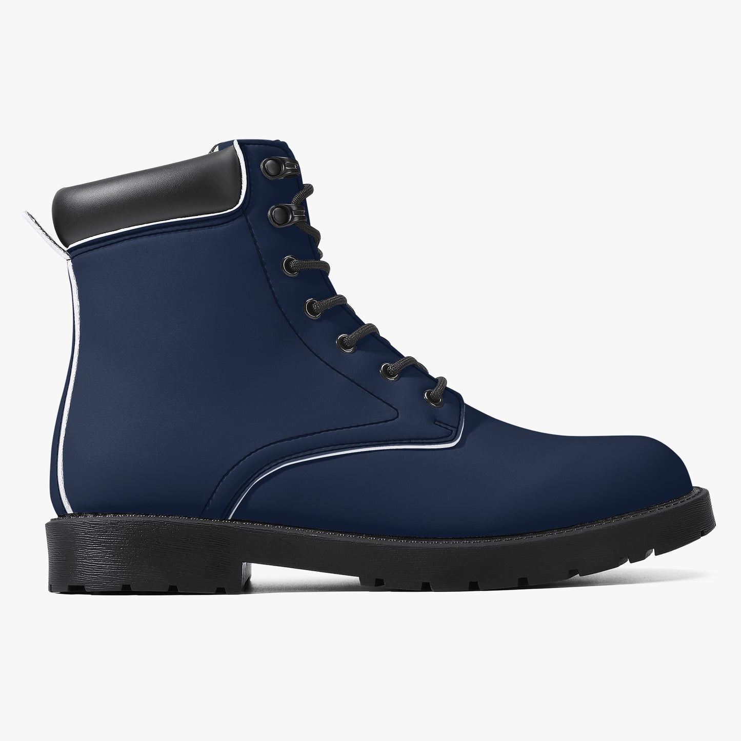 Navy Leder Boots | Stylische und Warme Winterstiefel Boots JLR Design