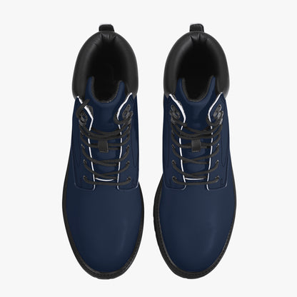 Navy Leder Boots | Stylische und Warme Winterstiefel Boots JLR Design