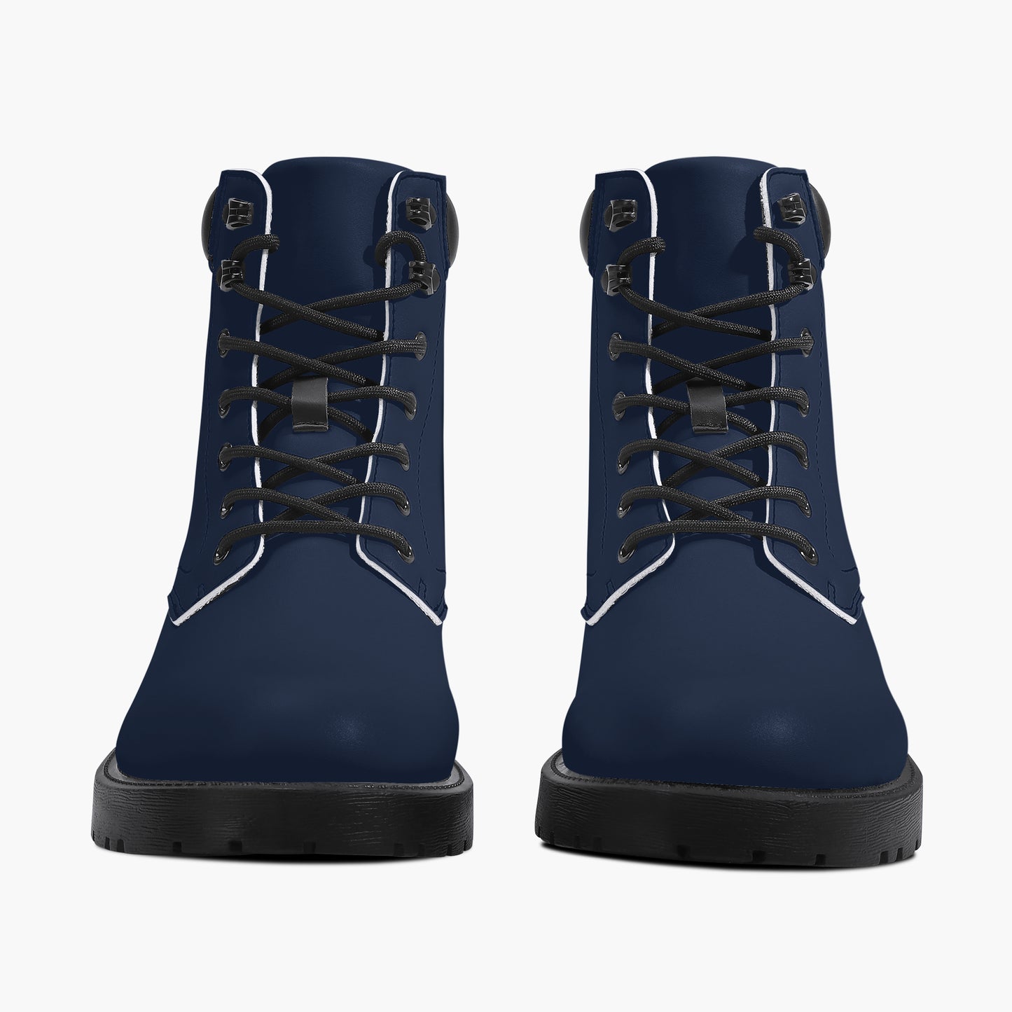 Navy Leder Boots | Stylische und Warme Winterstiefel Boots JLR Design