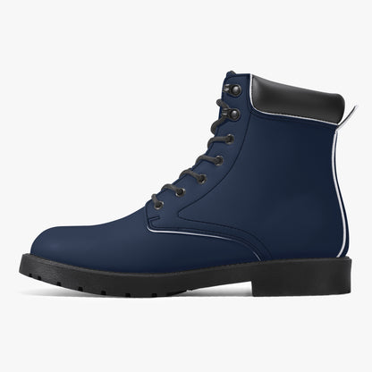 Navy Leder Boots | Stylische und Warme Winterstiefel Boots JLR Design