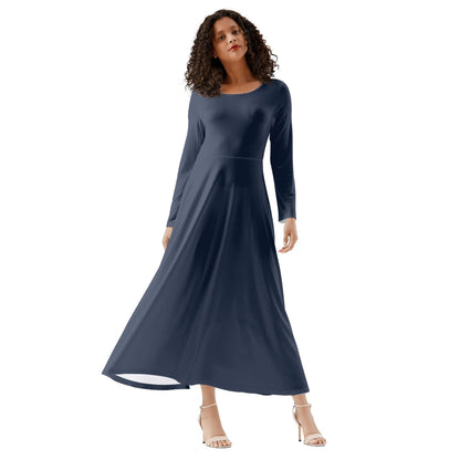 Navy Long Sleeve Dress Long Sleeve Dress 59.99 Dress, Long, Navy, Sleeve JLR Design