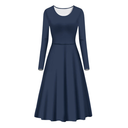 Navy Long Sleeve Dress Long Sleeve Dress 59.99 Dress, Long, Navy, Sleeve JLR Design