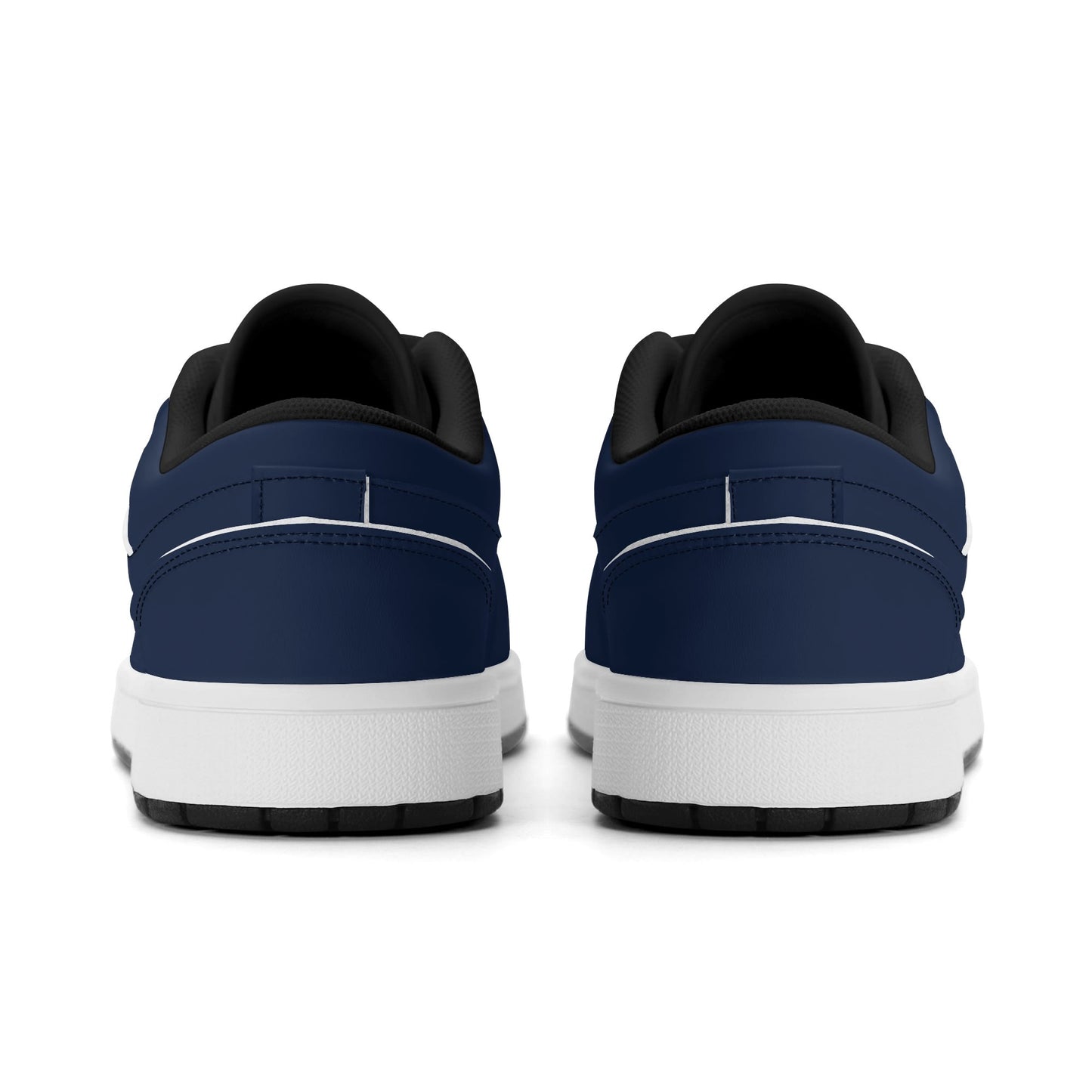 Navy Low Top Leder Sneaker für Damen Sneaker JLR Design