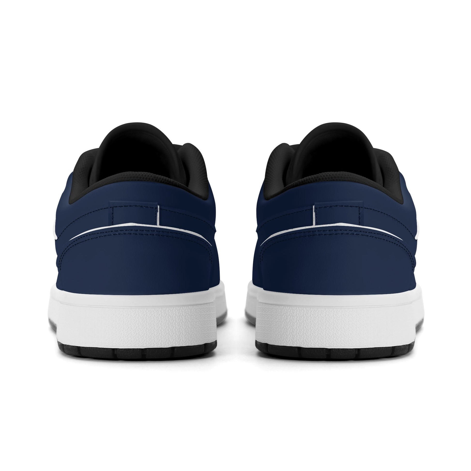 Navy Low Top Leder Sneaker für Damen Sneaker JLR Design