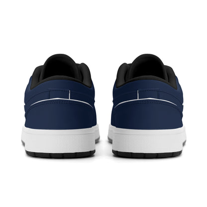 Navy Low Top Leder Sneaker für Damen Sneaker JLR Design