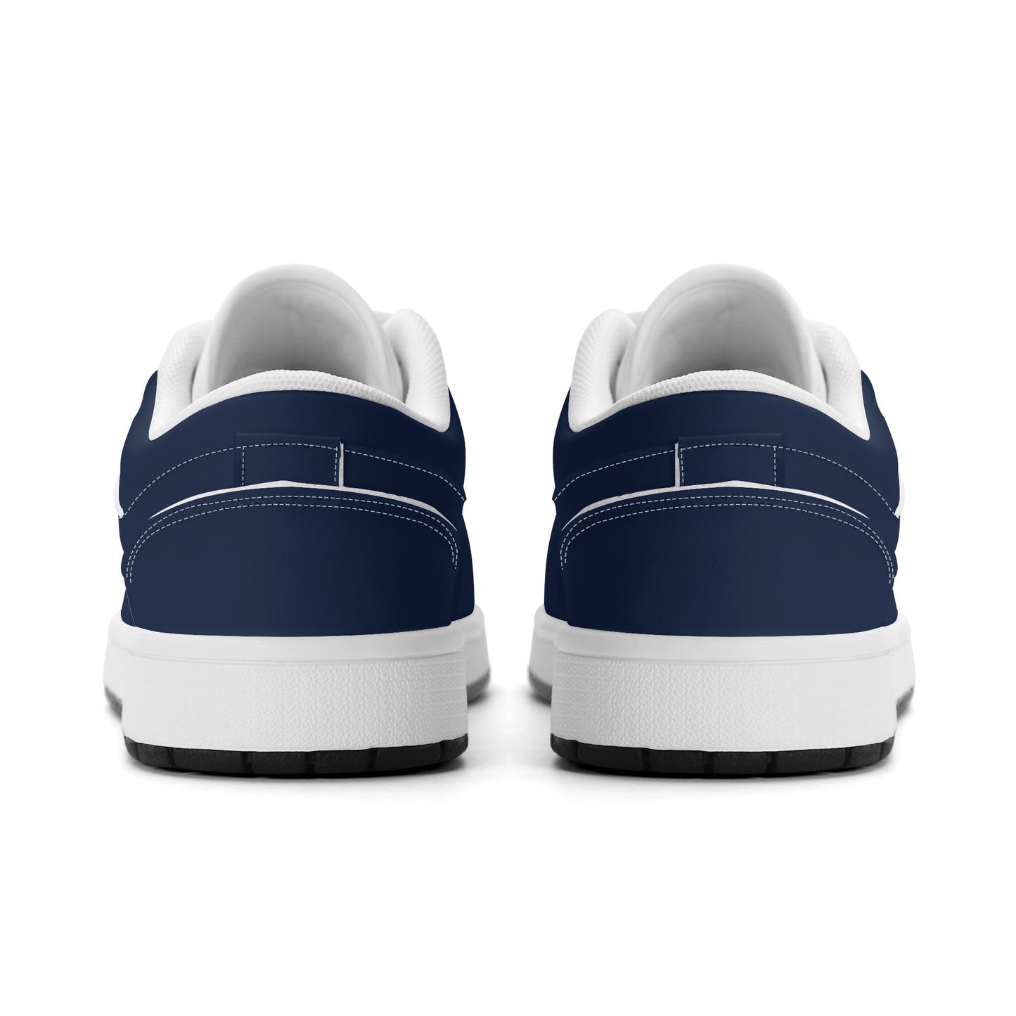 Navy Low Top Leder Sneaker für Damen Sneaker JLR Design