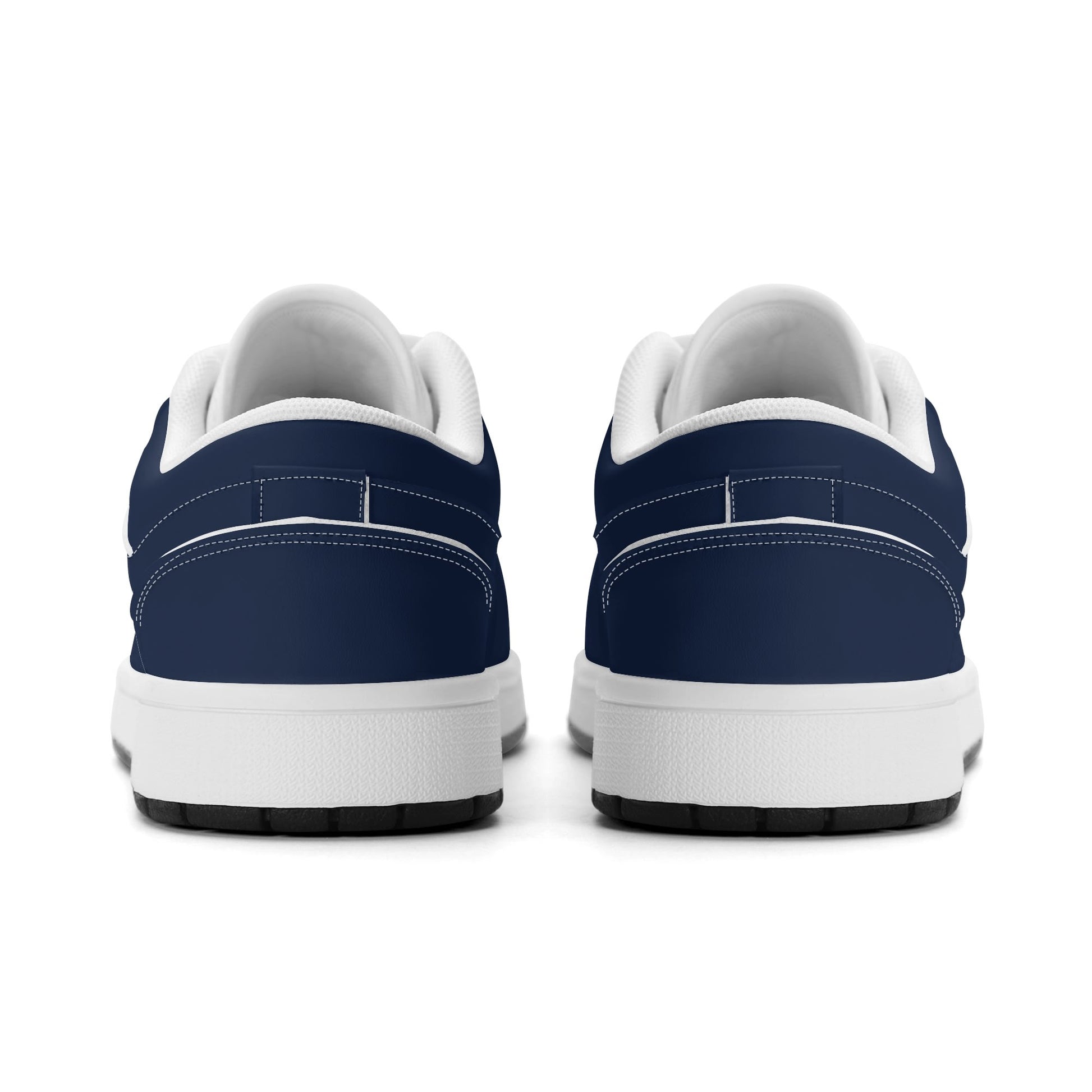 Navy Low Top Leder Sneaker für Damen Sneaker JLR Design