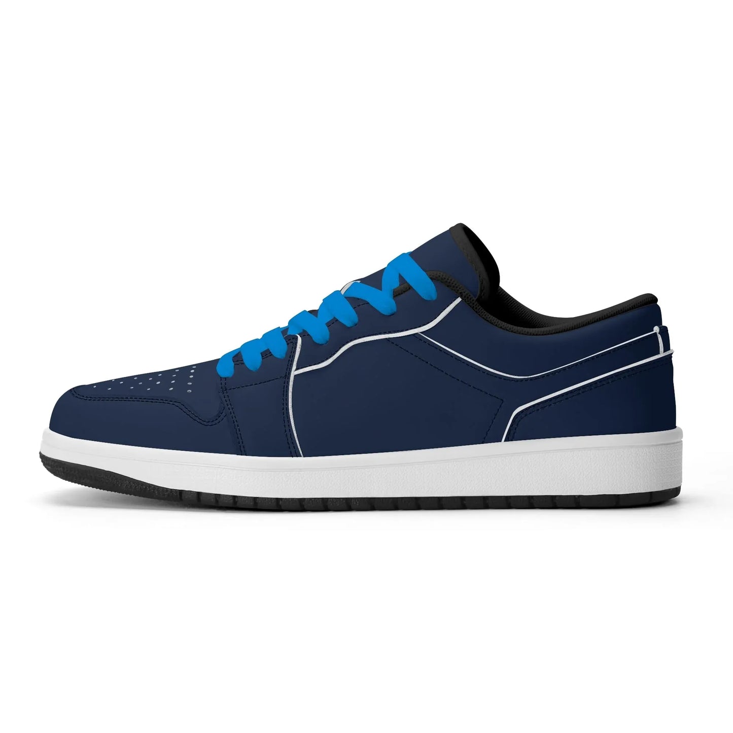 navy-low-top-leder-sneaker-fur-damen-sneaker-jlr-design-87507 - JLR Design