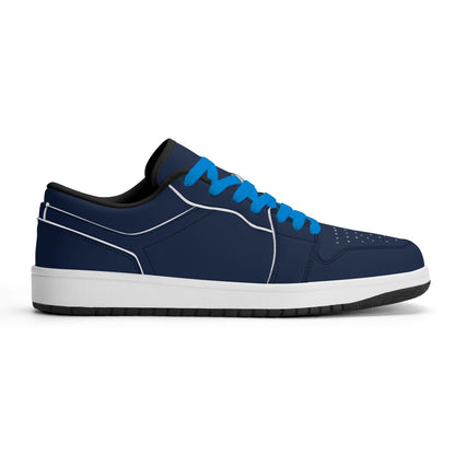 Navy Low Top Leder Sneaker für Damen Sneaker JLR Design