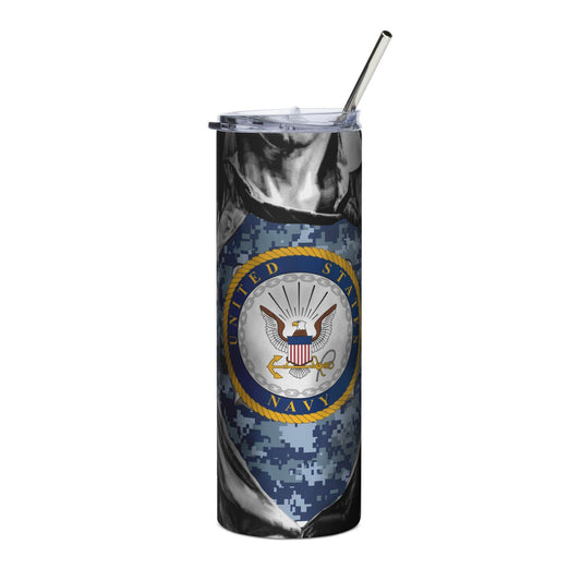 Navy Superman Becher Edelstahlbecher 49.99 Becher, Edelstahl, Navy, Superman, US JLR Design