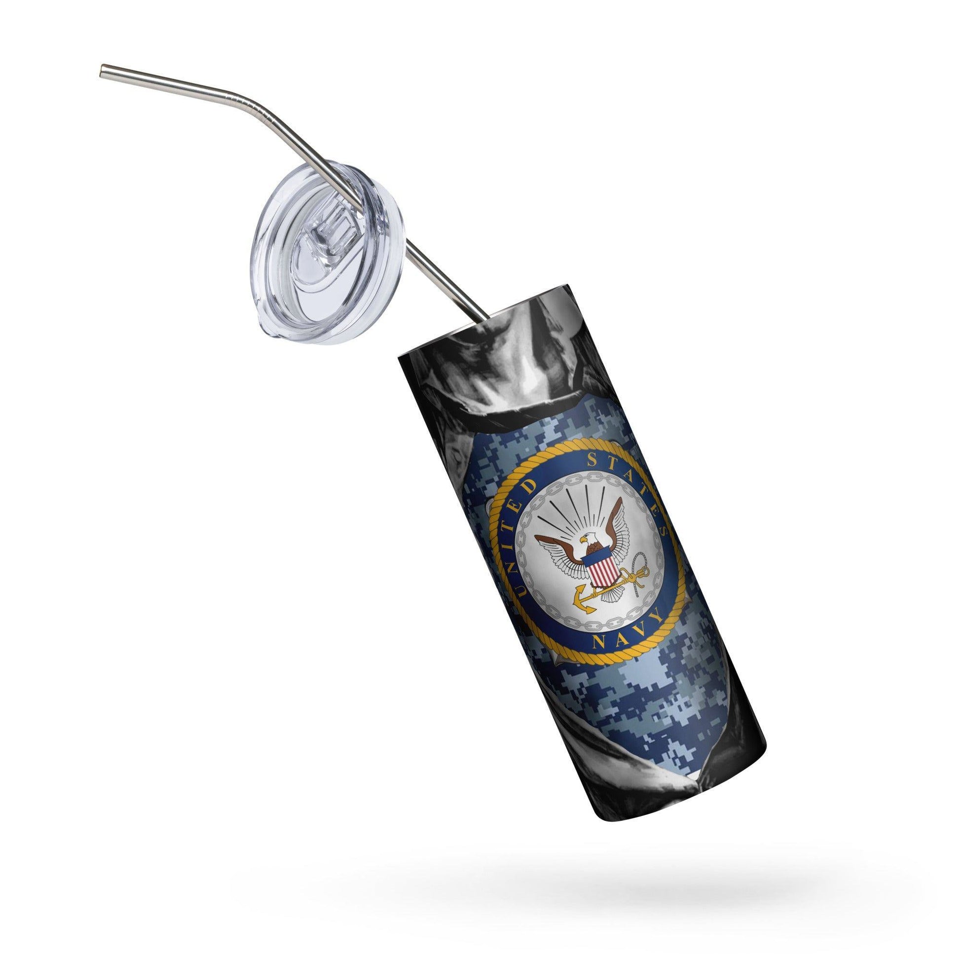 Navy Superman Becher Edelstahlbecher 49.99 Becher, Edelstahl, Navy, Superman, US JLR Design