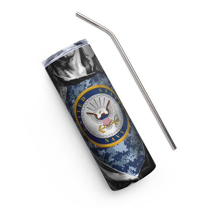 Navy Superman Becher Edelstahlbecher 49.99 Becher, Edelstahl, Navy, Superman, US JLR Design