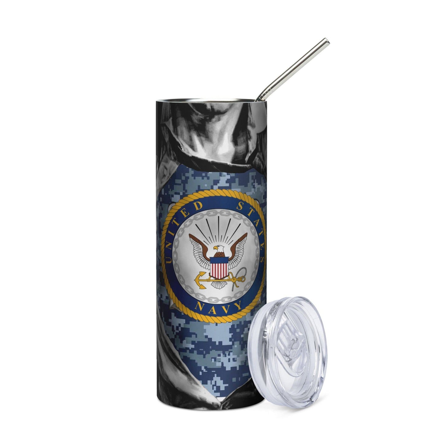 Navy Superman Becher Edelstahlbecher 49.99 Becher, Edelstahl, Navy, Superman, US JLR Design