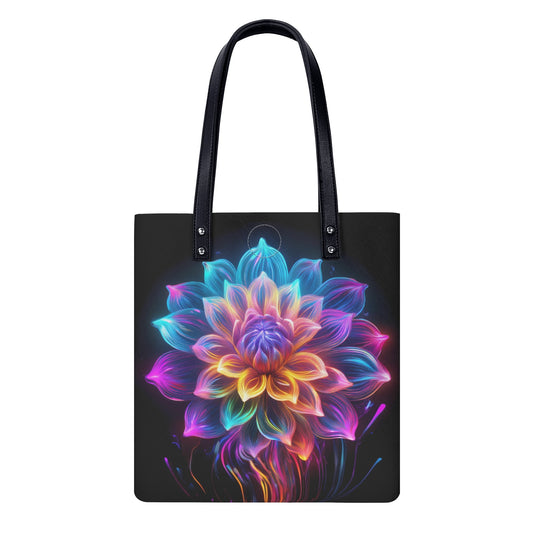 Neon Dahlia PU Leder Handtasche Handtasche JLR Design