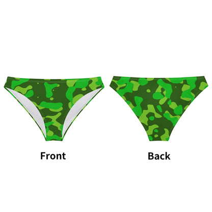 Neon Green Camouflage Damen Slip Damen Slip JLR Design