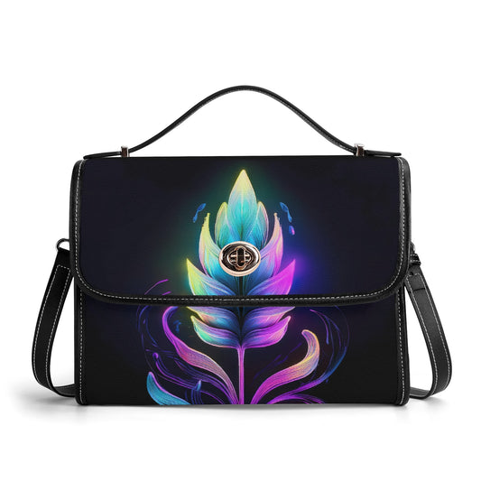 Neon Lavendel v2 Satchel Bag Umhängetasche Umhängetasche JLR Design