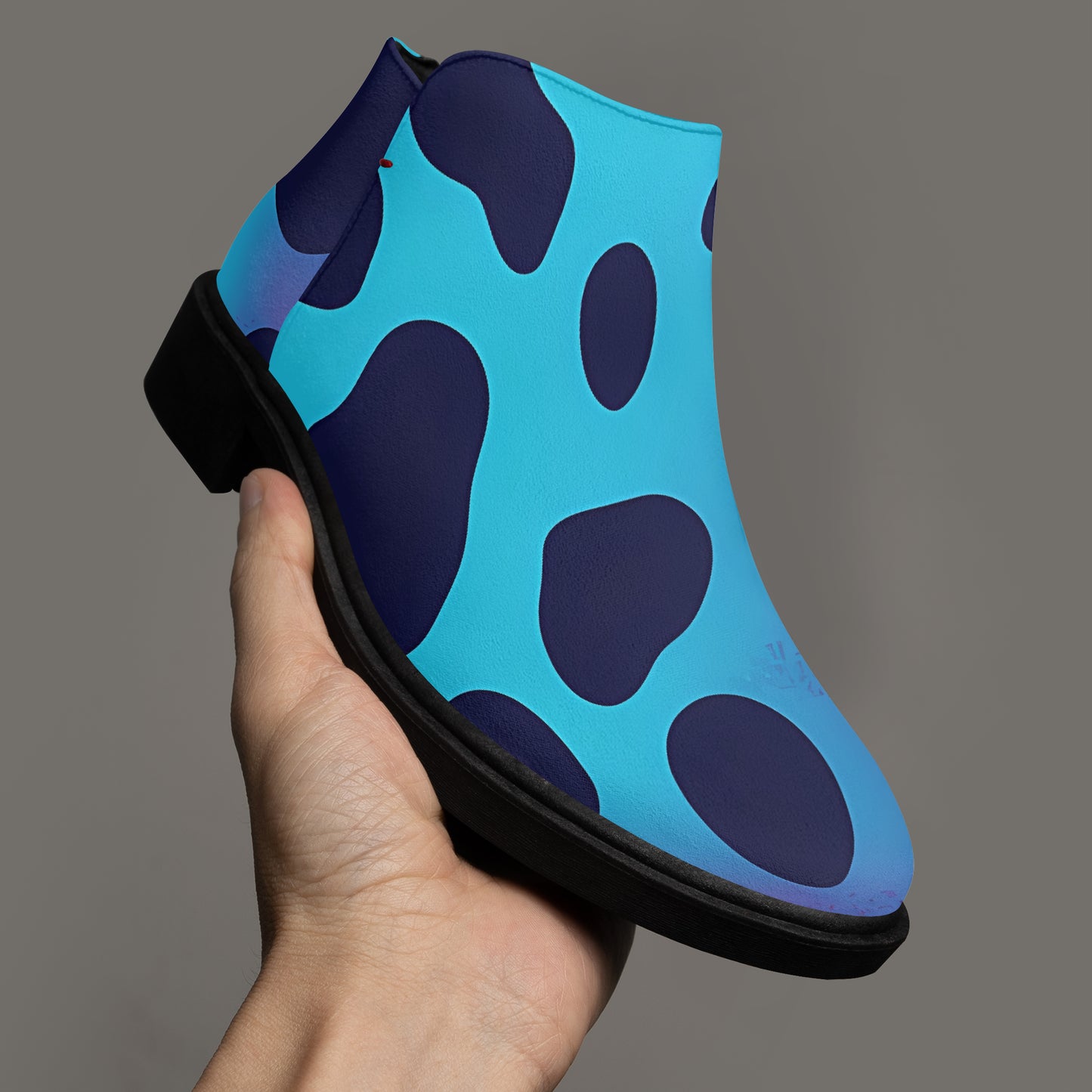 Neon Leopard elegante Reißverschluss-Stiefeletten Stiefeletten JLR Design