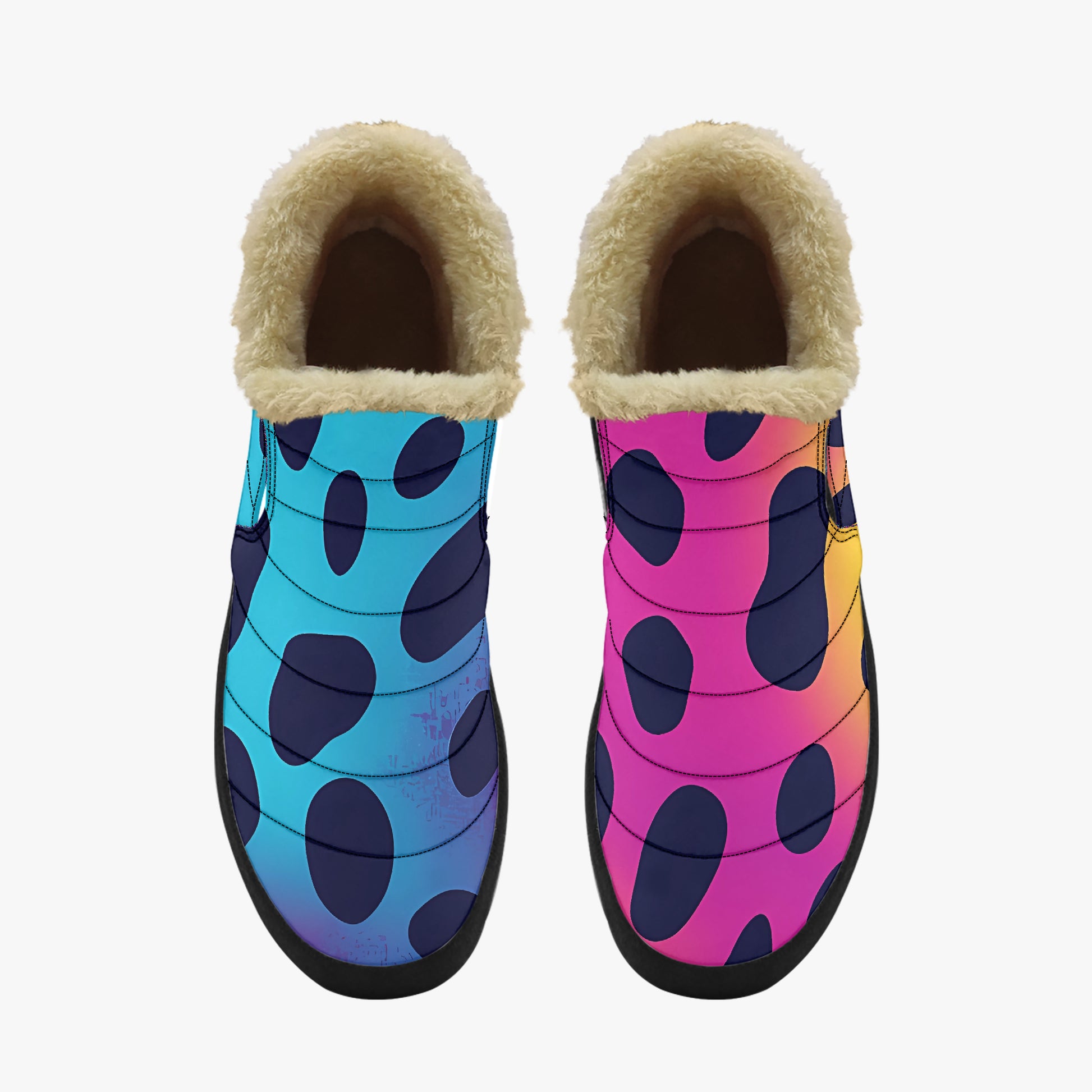 Neon Leopard Faux Fur Slipper Slipper JLR Design