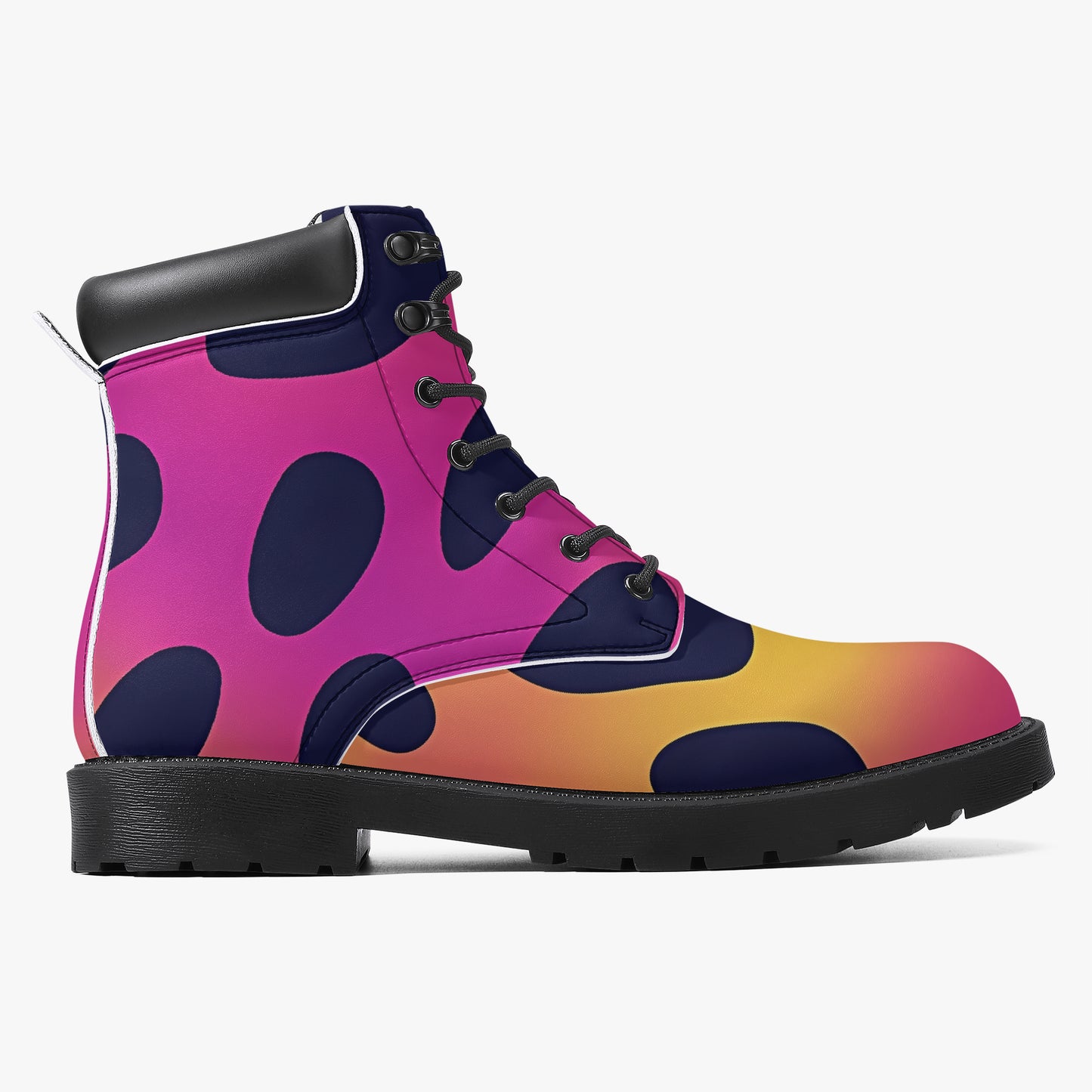 Neon Leopard Leder Boots | Stylische und Warme Winterstiefel Boots JLR Design