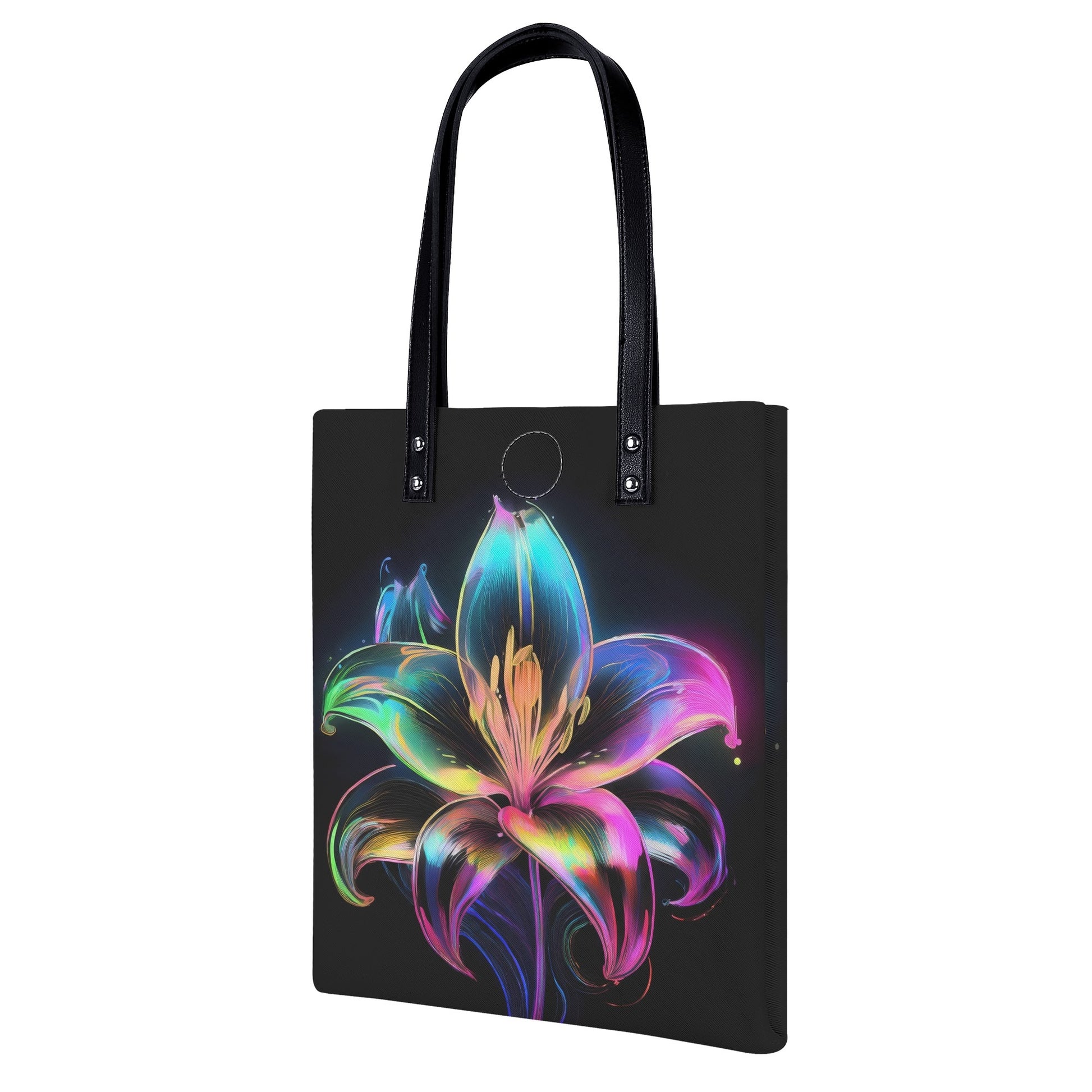 Neon Lilie 2 PU Leder Handtasche Handtasche JLR Design