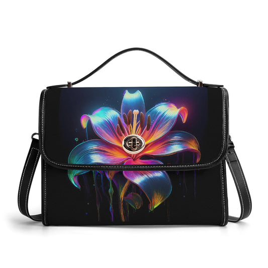Neon Lilie v2 Satchel Bag Umhängetasche Umhängetasche JLR Design