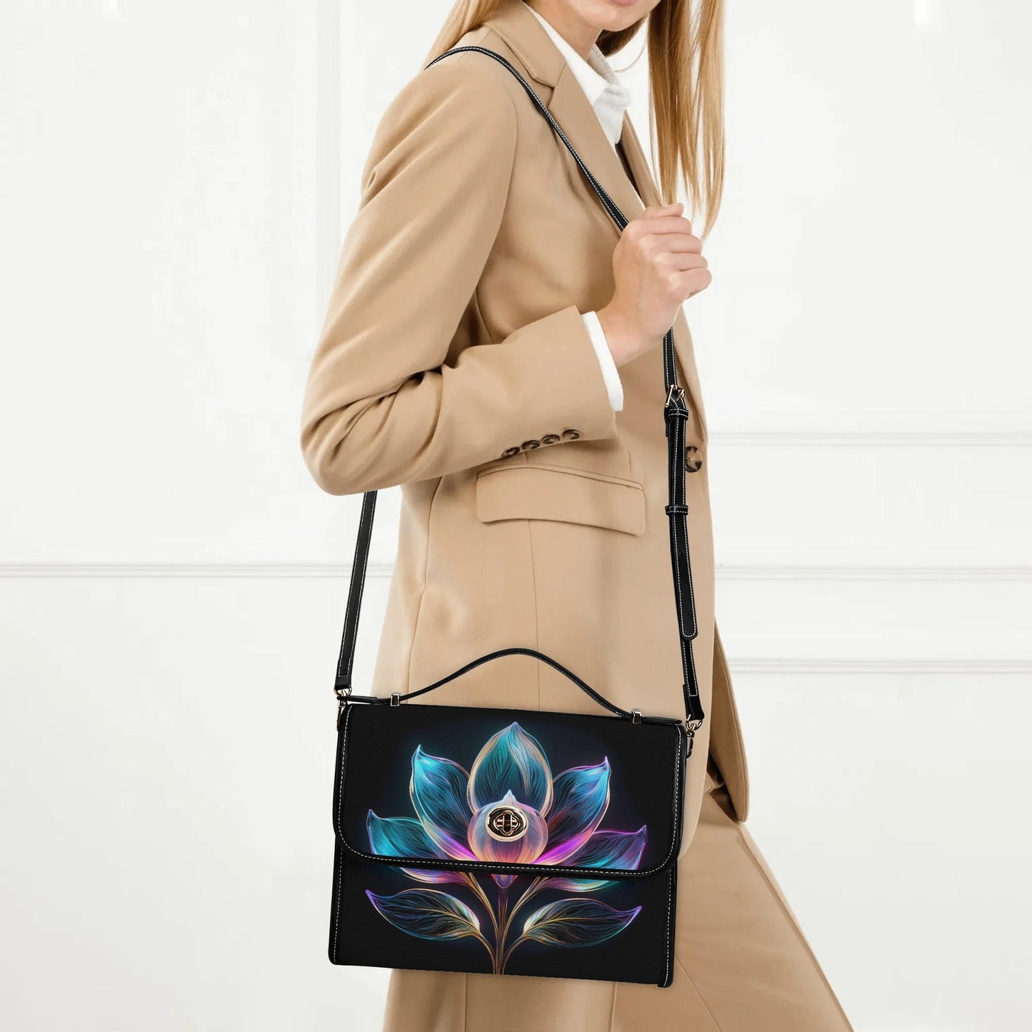 Neon Magnolie Satchel Bag Umhängetasche Umhängetasche JLR Design