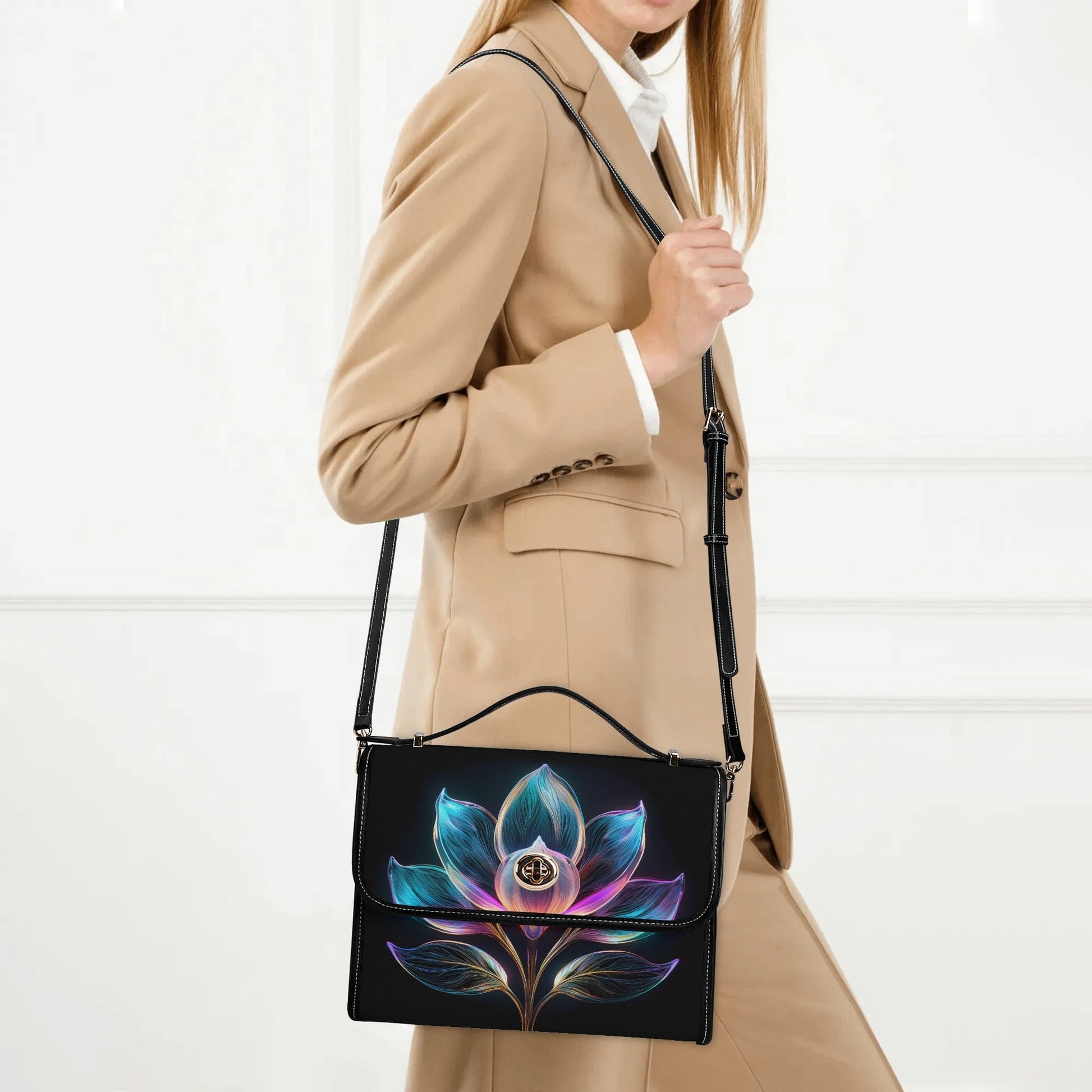 Neon Magnolie Satchel Bag Umhängetasche Umhängetasche JLR Design