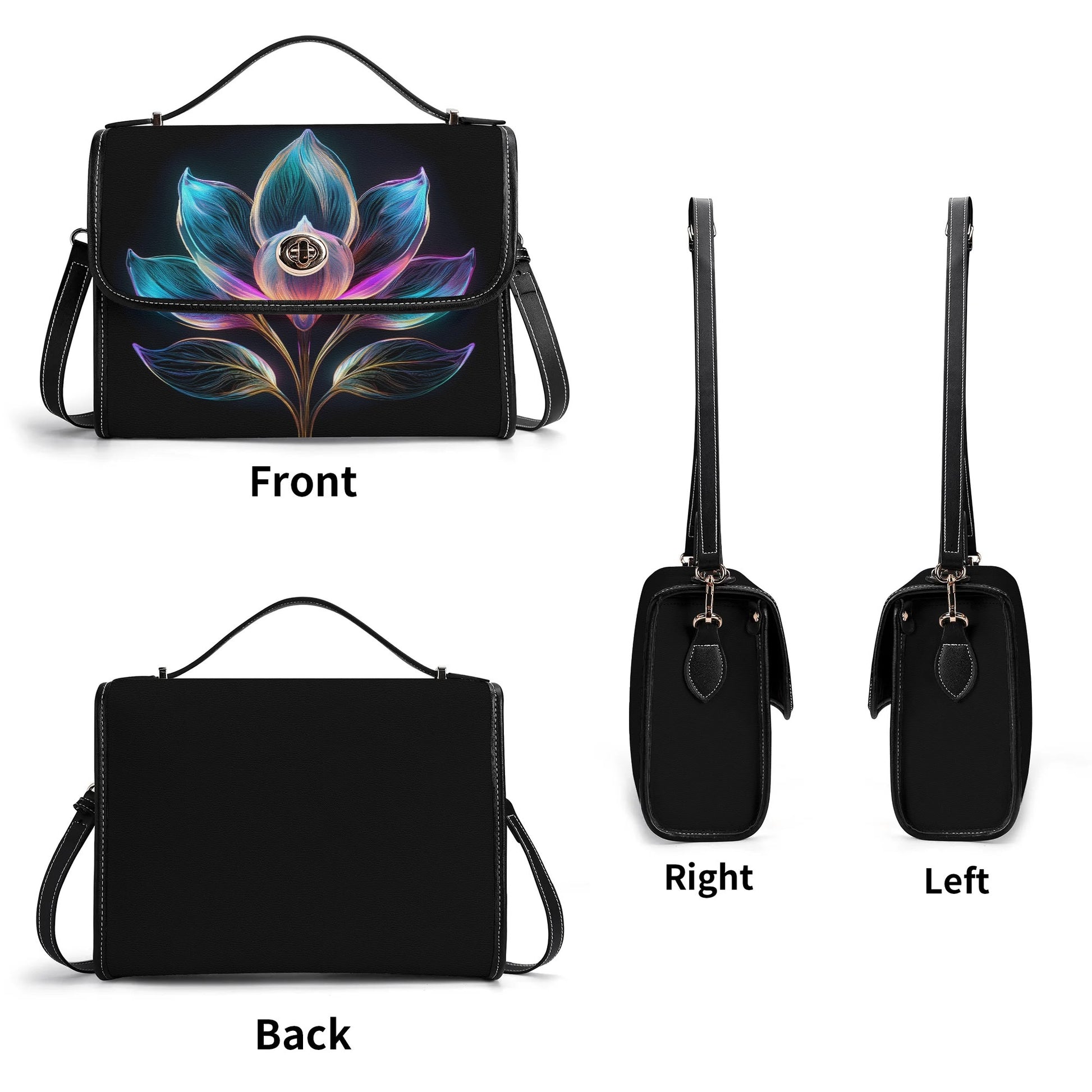 Neon Magnolie Satchel Bag Umhängetasche Umhängetasche JLR Design