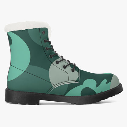 Niagara Skull Faux Fur Leder Boots Boots JLR Design