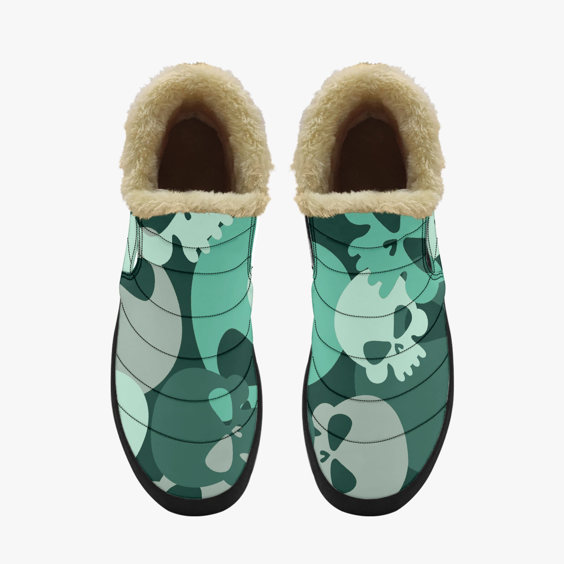 Niagara Skull Faux Fur Slipper Slipper JLR Design