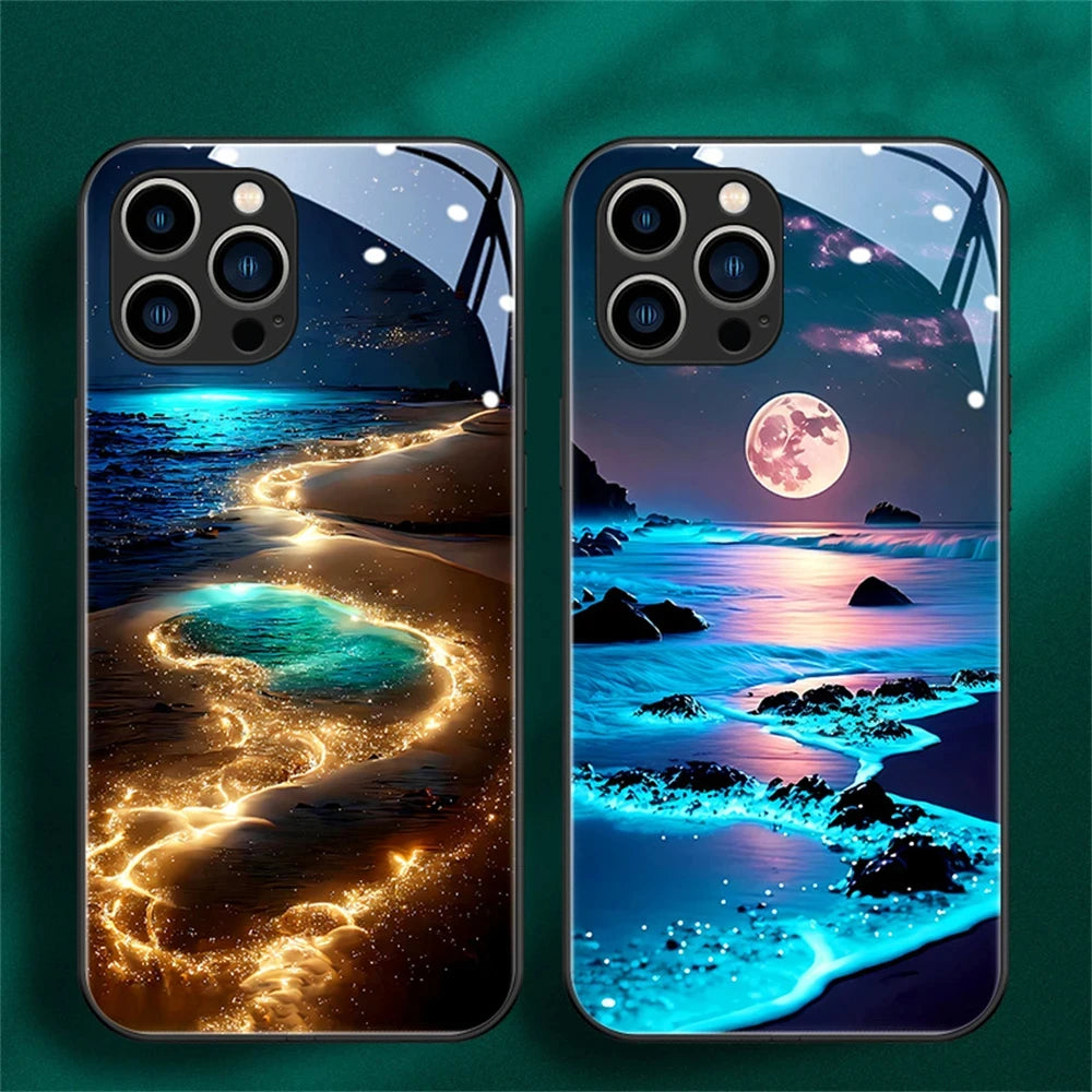 Night Beach LED-Hülle für Samsung Galaxy S22/S23/S24/Plus/Ultra Cover 37.99 Beach, Galaxy, Hülle, LED, Night, Samsung JLR Design