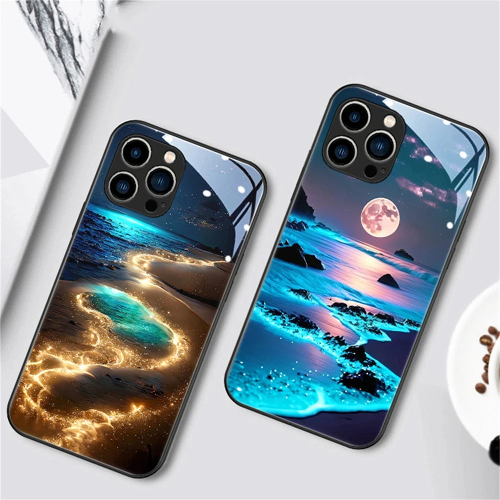 Night Beach LED-Hülle für Samsung Galaxy S22/S23/S24/Plus/Ultra Cover 37.99 Beach, Galaxy, Hülle, LED, Night, Samsung JLR Design