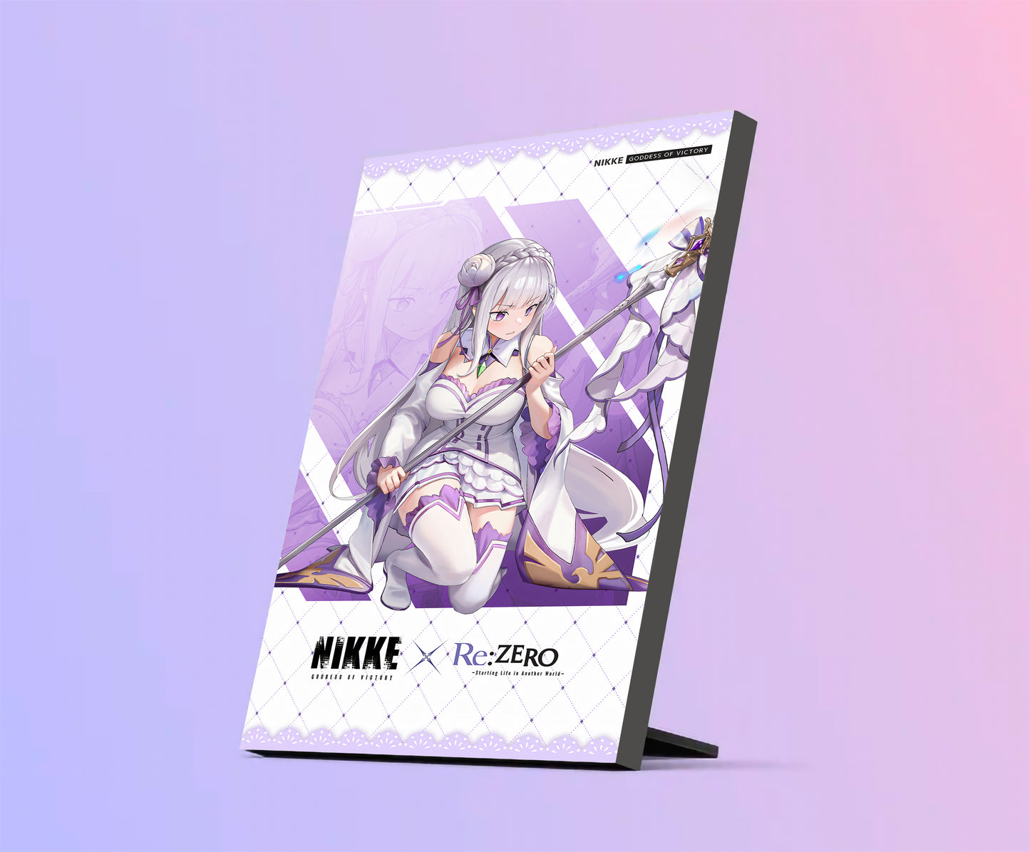 Nikke: Goddess of Victory - Emilia ReZero Tischaufsteller Tischaufsteller 32.99 Emilia, Goddess, Nikke, ReZero, Table Top Print, Tischaufsteller, Victory JLR Design